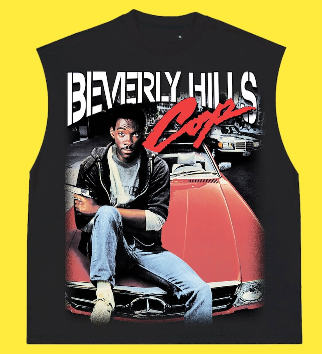 "BEVERLY HILLS COP 1984 " SLEEVELESS TEE