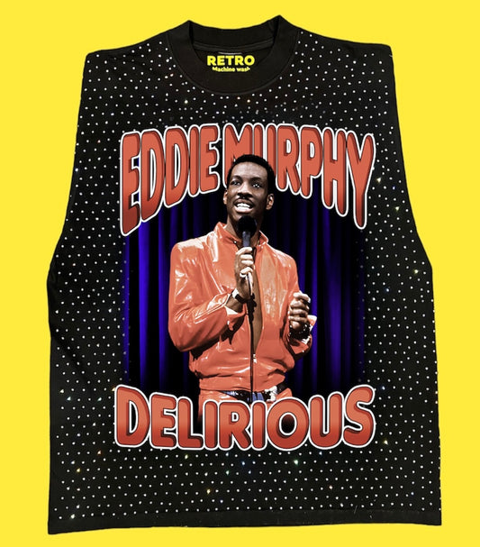 "DELIRIOUS 1983 " RETRO STAGE LIGHT SLEEVELESS TEE