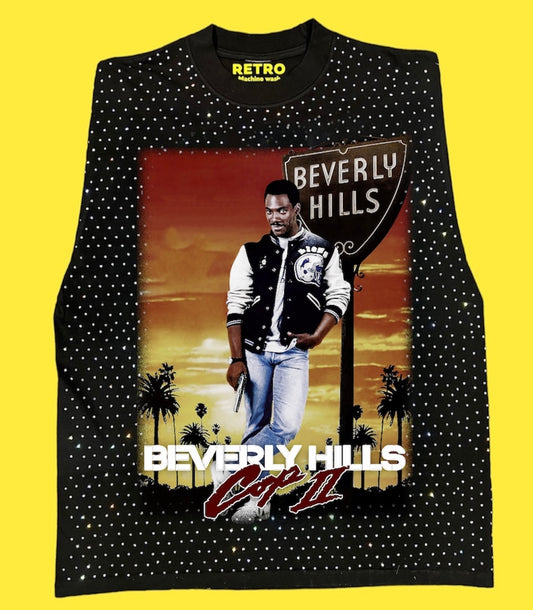 "BEVERLY HILLS COP 2 1987 " RETRO STAGE LIGHT SLEEVELESS TEE