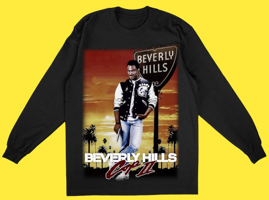 "BEVERLY HILLS COP 2 1987 " LONG SLEEVE TEE