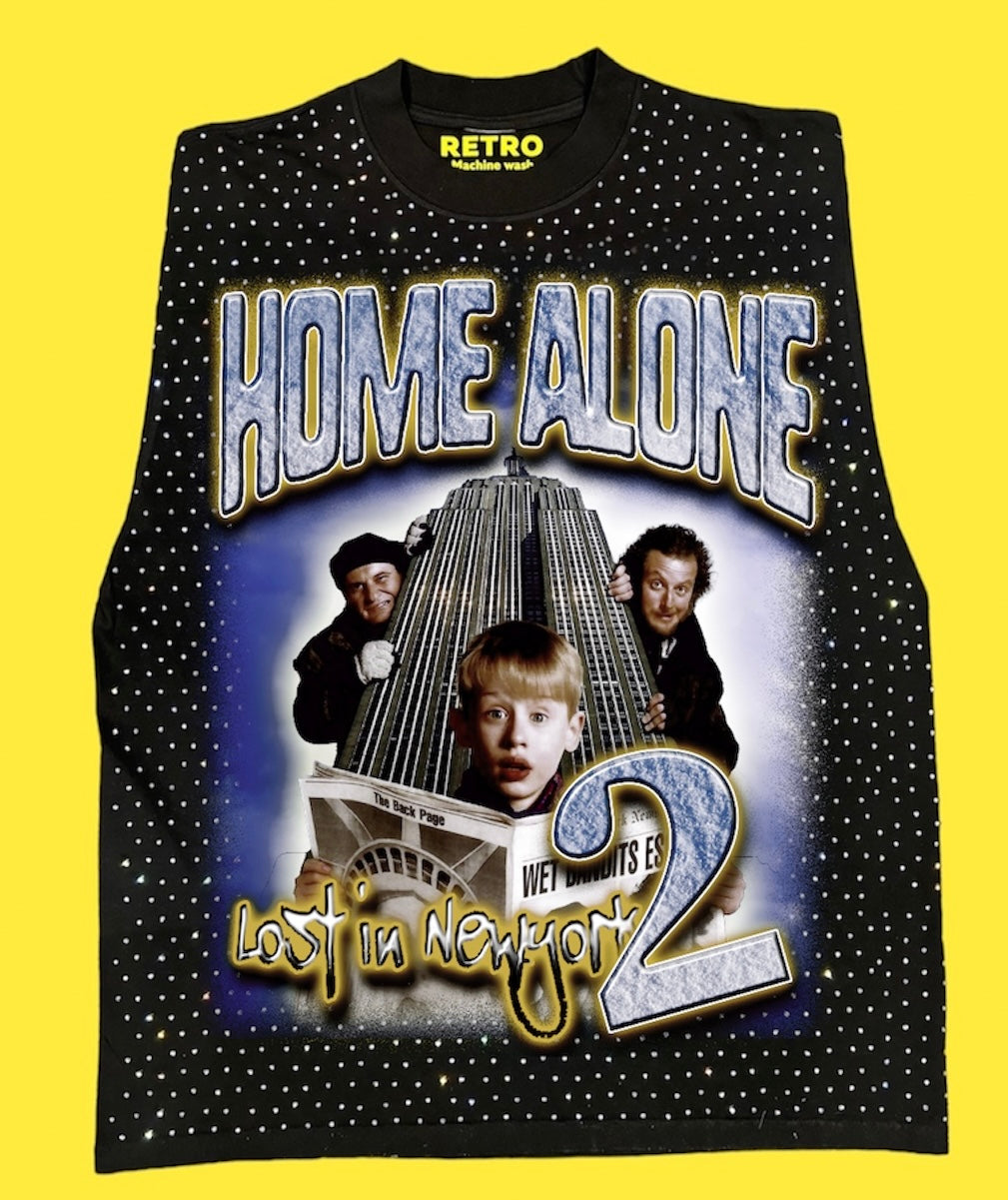 "HOME ALONE 2 1992" RETRO STAGE LIGHT SLEEVELESS TEE