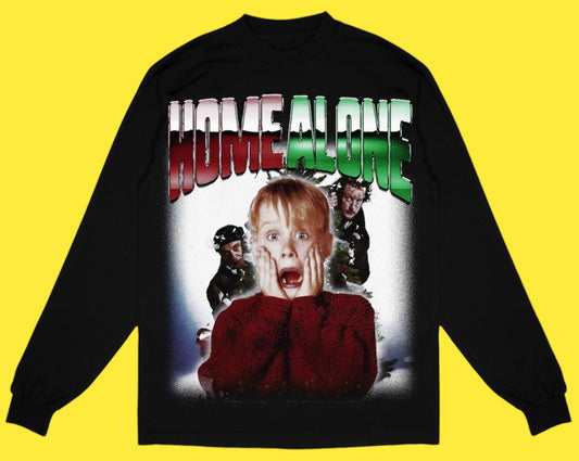 "HOME ALONE 1990" LONG SLEEVE TEE