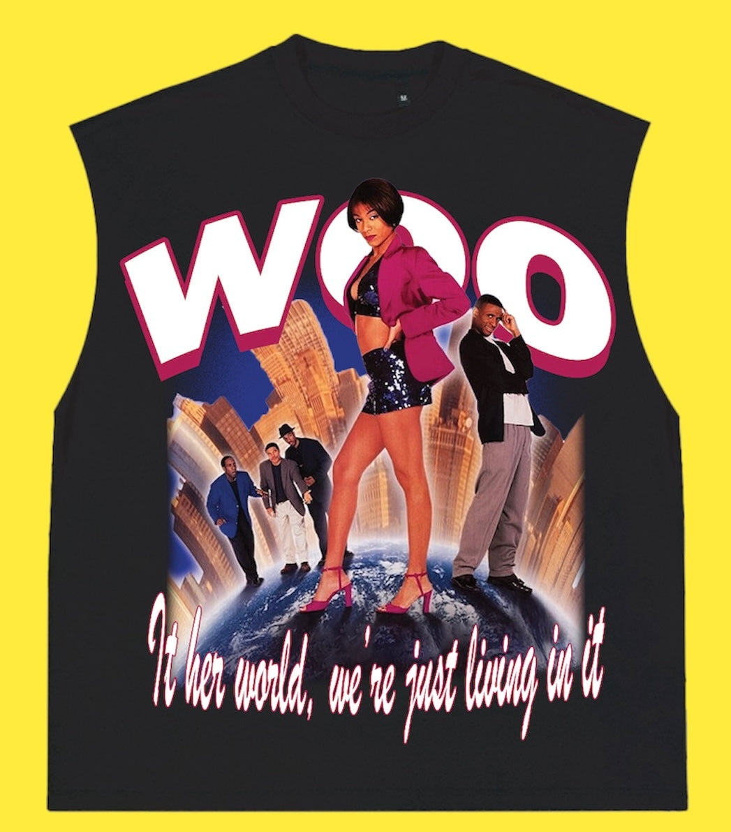 "WOO 1998" SLEEVELESS TEE