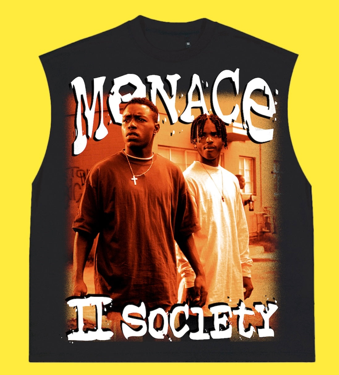 "MEANCE 2 SOCIETY 1993 " SLEEVELESS TEE