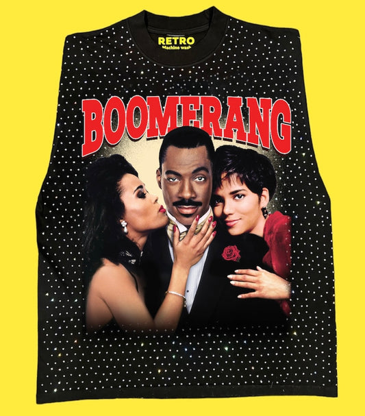 "BOOMERANG 1992 " RETRO STAGE LIGHT SLEEVELESS TEE