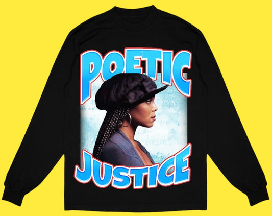 "POETIC JUSTICE 1993" LONG SLEEVE TEE