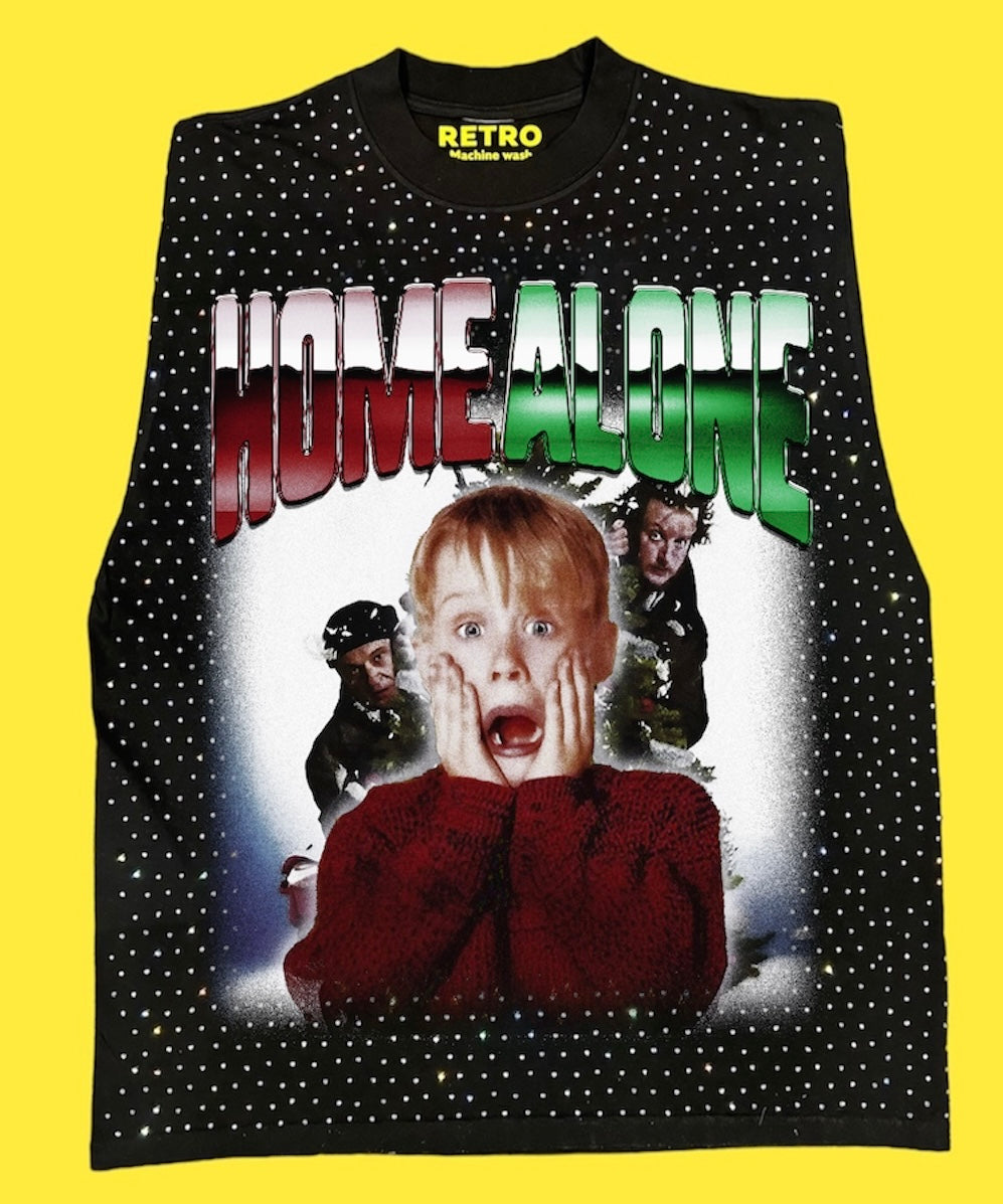 "HOME ALONE 1990" RETRO STAGE LIGHT SLEEVELESS TEE