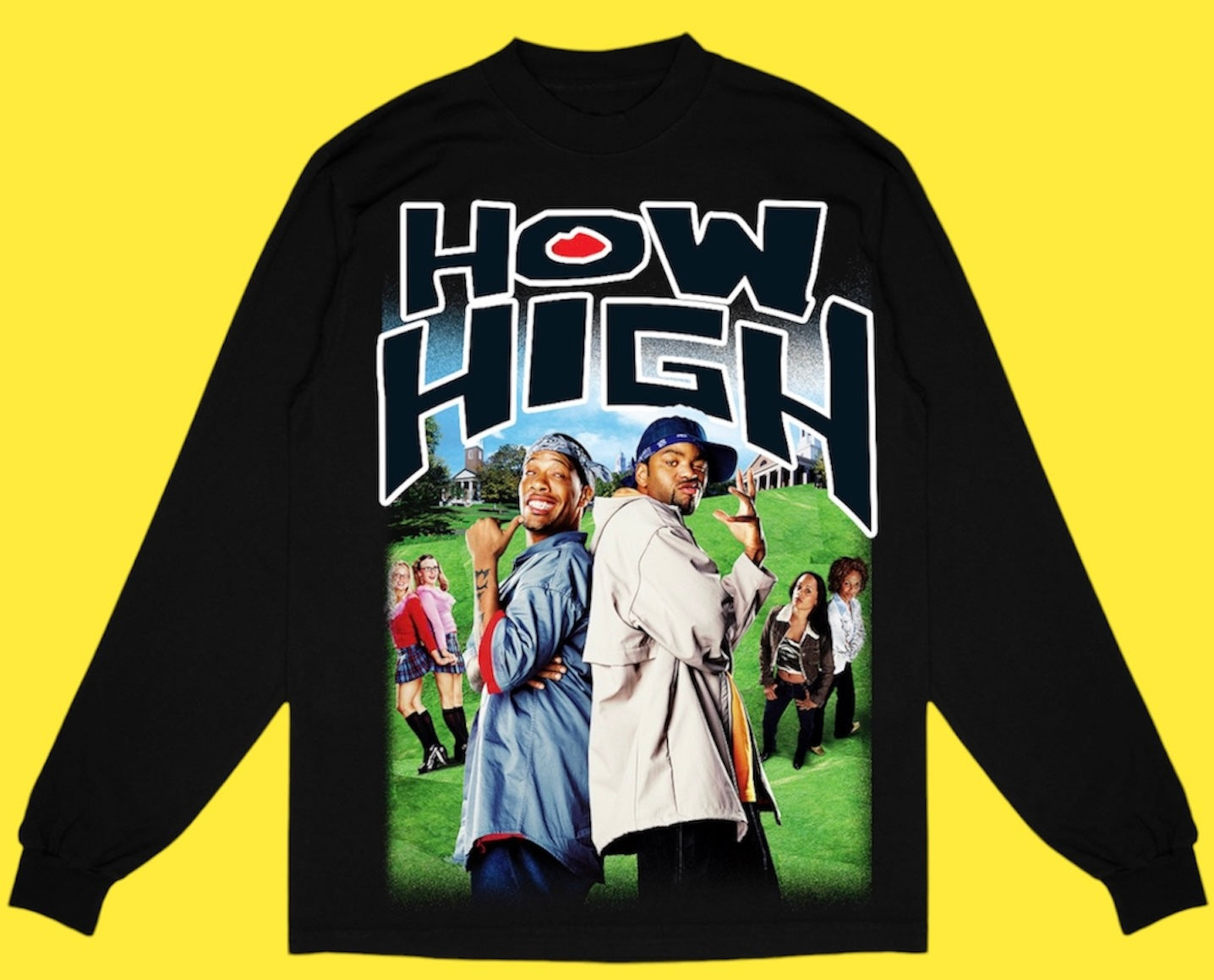 "HOW HIGH 2001 " LONG SLEEVE TEE