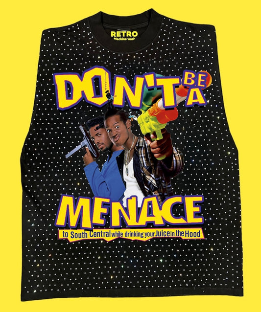 "DON'T BE A MEANCE 1996" RETRO STAGE LIGHT SLEEVELESS TEE