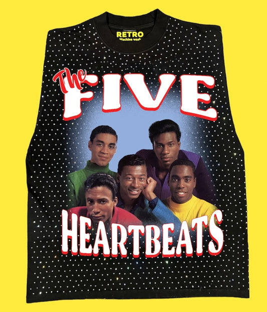 "THE FIVE HEARTBEATS 1991" RETRO STAGE LIGHT SLEEVELESS TEE