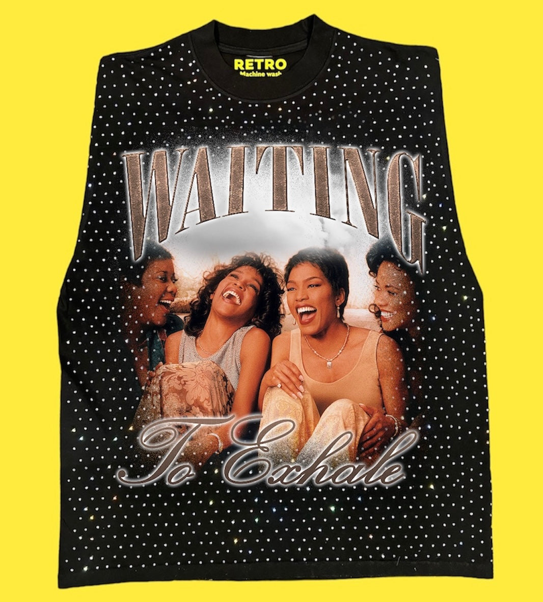 "WAITING TO EXHALE 1995" RETRO STAGE LIGHT SLEEVELESS TEE